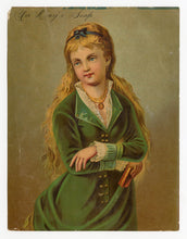 Load image into Gallery viewer, Victorian Day&#39;s Soap, Cleaning Trade Card || Beautiful Woman