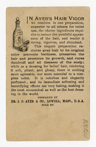 Victorian Ayer's Hair Vigor Trade Card || Hair Restorer, Mermaids, Ocean, Ship
