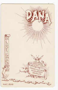 Victorian CABINET CARD, New York, New York, Dana || Ivoryettes Woman's Portrait