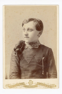 Victorian CABINET CARD, St. Johnsbury, Vermont, Dickerson and Cooper || Girl's Portrait