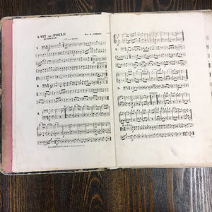 Old CONTREBASSE Music Book, Songs - TheBoxSF