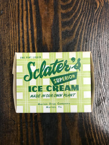 Vintage Sclater’s Superior Ice Cream Packaging - TheBoxSF