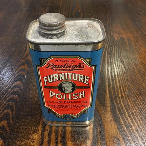 Old Rawleigh’s FURNiTURE POLISH BOTTLE, Leather - TheBoxSF