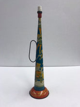Load image into Gallery viewer, Colorful Vintage Nursery Rhyme Themed Tin Noisemaker/ Trumpet with Old King Cole