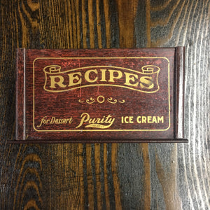 Old Purity RECIPES for DESSERT Tin, ice cream - TheBoxSF