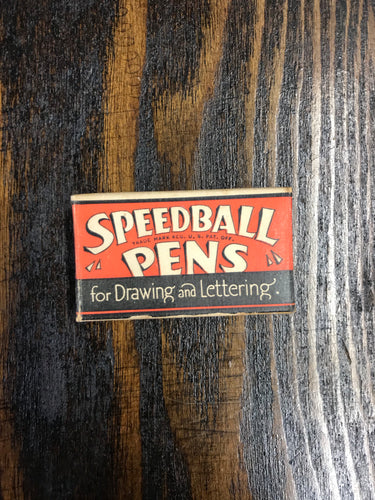 Vintage Speedball Pen Caps Packaging - TheBoxSF