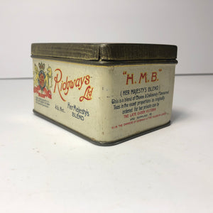 Vintage old Ridgeways Lid Tin Great Colors