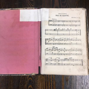 Old CONTREBASSE Music Book, Songs - TheBoxSF