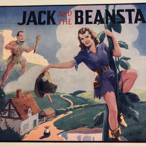 JACK AND THE BEANSTALK Small Poster Advertisement || Giant and Pinup Lady