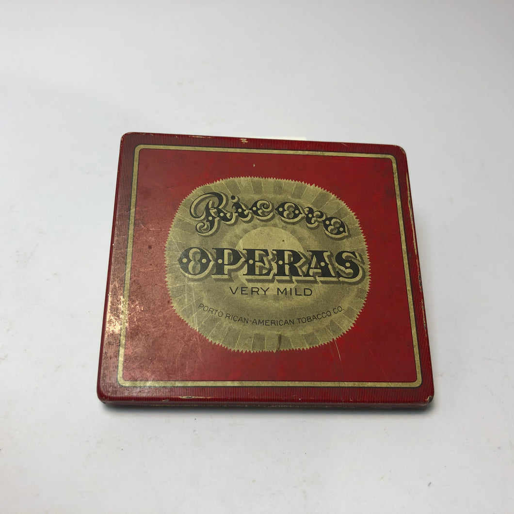 Vintage Ricoto Operas Tobacco Tin