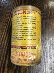 Vintage Picnic Baking Powder Tin Can - TheBoxSF
