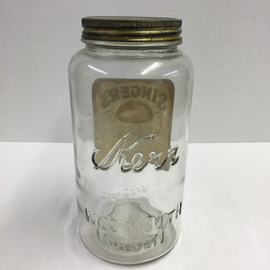 Old SINGER’S CELERY Beverage Label put on Kern Mason Jar