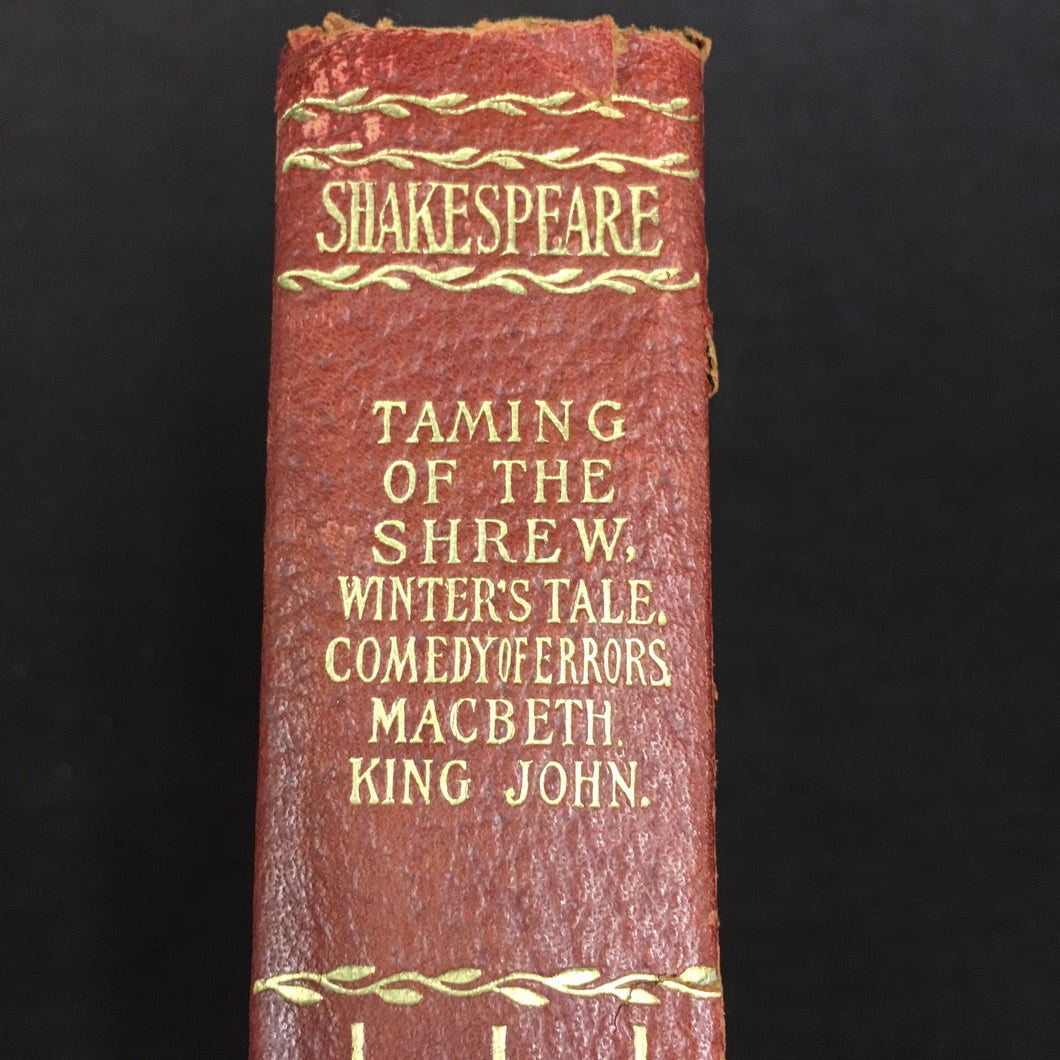 Old Vintage SHAKESPEARE Book, Taming of the shrew, MacBeth, Ling John, winters tale - TheBoxSF