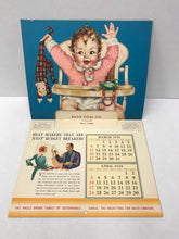 Load image into Gallery viewer, 1938 BACH COAL COMPANY Promotional Calendar featuring Christmas Cover