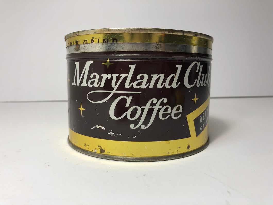 Vintage Maryland Club Coffee Tin