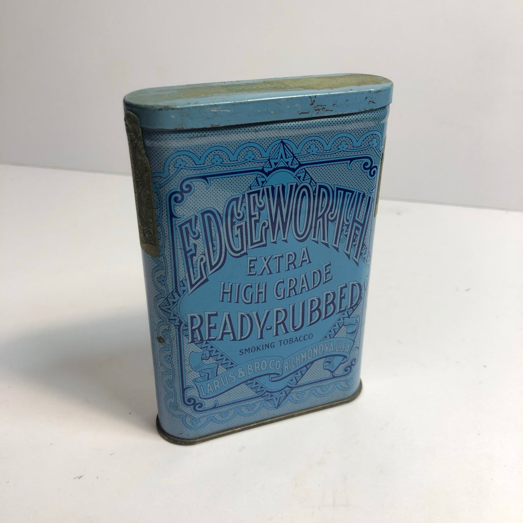 Antique outlet Edgeworth Extra High Grade Ready Rubbed Tobacco Tin Humidor Style