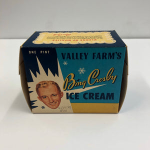 Vintage Bing Crosby Ice Cream Packaging Box