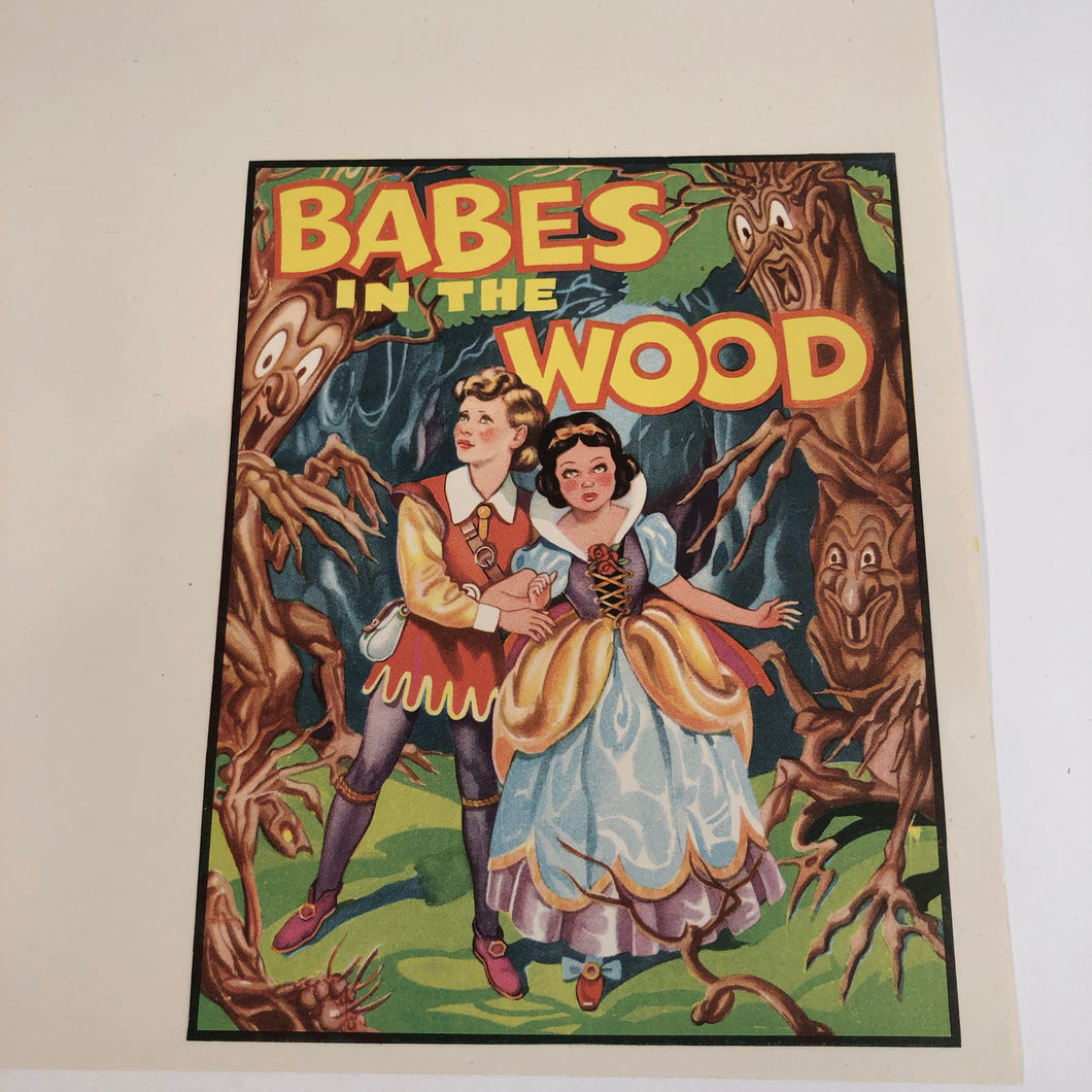 Babes in the Wood illustration/ poster/ label