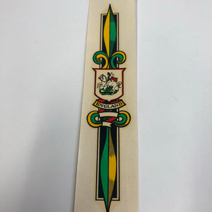 Vintage Unused England Bicycle Decal Label, Set of Two