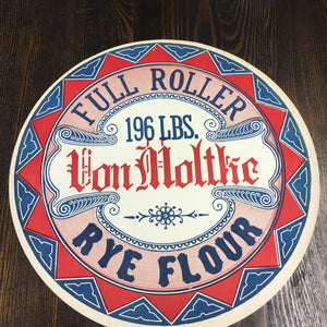 Old Full Roller VON MOLTHE Rye Flour Label, Vintage - TheBoxSF