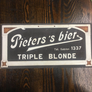 Old Pieters’s Bier Triple Blonde SIGN, Beer - TheBoxSF