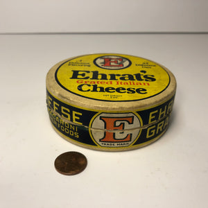 Vintage Yellow Ehrat’s Cheese Container Box