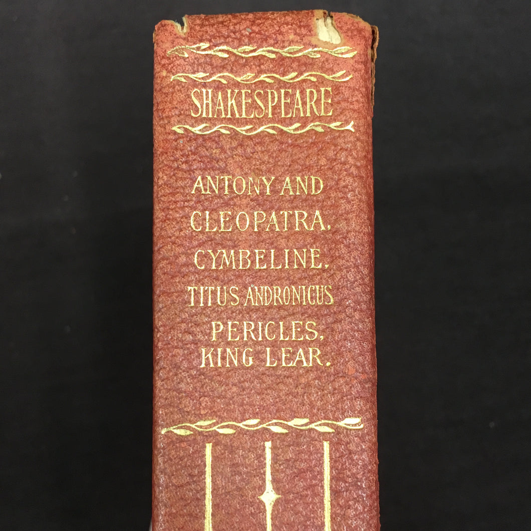 Old Vintage SHAKESPEARE Book, Anthony and Cleopatra, Cymbeline, Pericles, king Lear - TheBoxSF