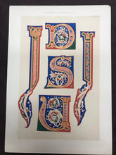 Load image into Gallery viewer, Bookplate featuring illuminated letters