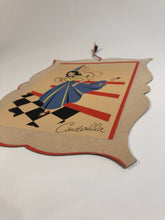 Load image into Gallery viewer, Vintage Cinderella Die-Cut Poster, Nursery Rhyme Felted Pochoir Print