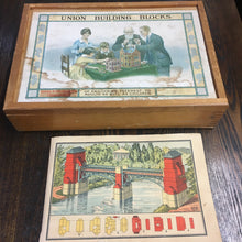 Load image into Gallery viewer, Union Building Blocks, Adult and Children Game, Block House, Old Vintage - TheBoxSF
