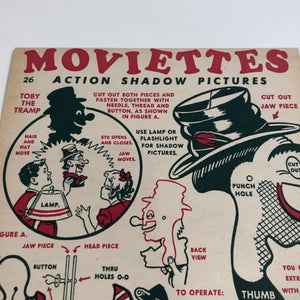 Closeup of Moviettes Hobo shadow puppet