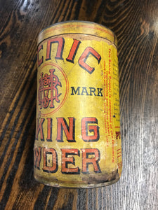 Vintage Picnic Baking Powder Tin Can - TheBoxSF