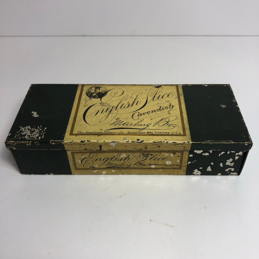 Vintage English Slice Tobacco Tin || EMPTY