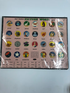 1958 Vintage Children's "Help Yourself Picture World Puzzle" No. 4 Toy/Game, Whitman