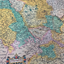 Load image into Gallery viewer, Antique Map of Westphalia || Berghe Ducatus Marck Comitatus et Coloniensis Diocesis, Gerhard Mercator Reprint