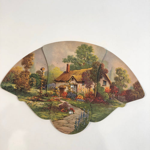 VINTAGE MECHANICAL CARD FAN