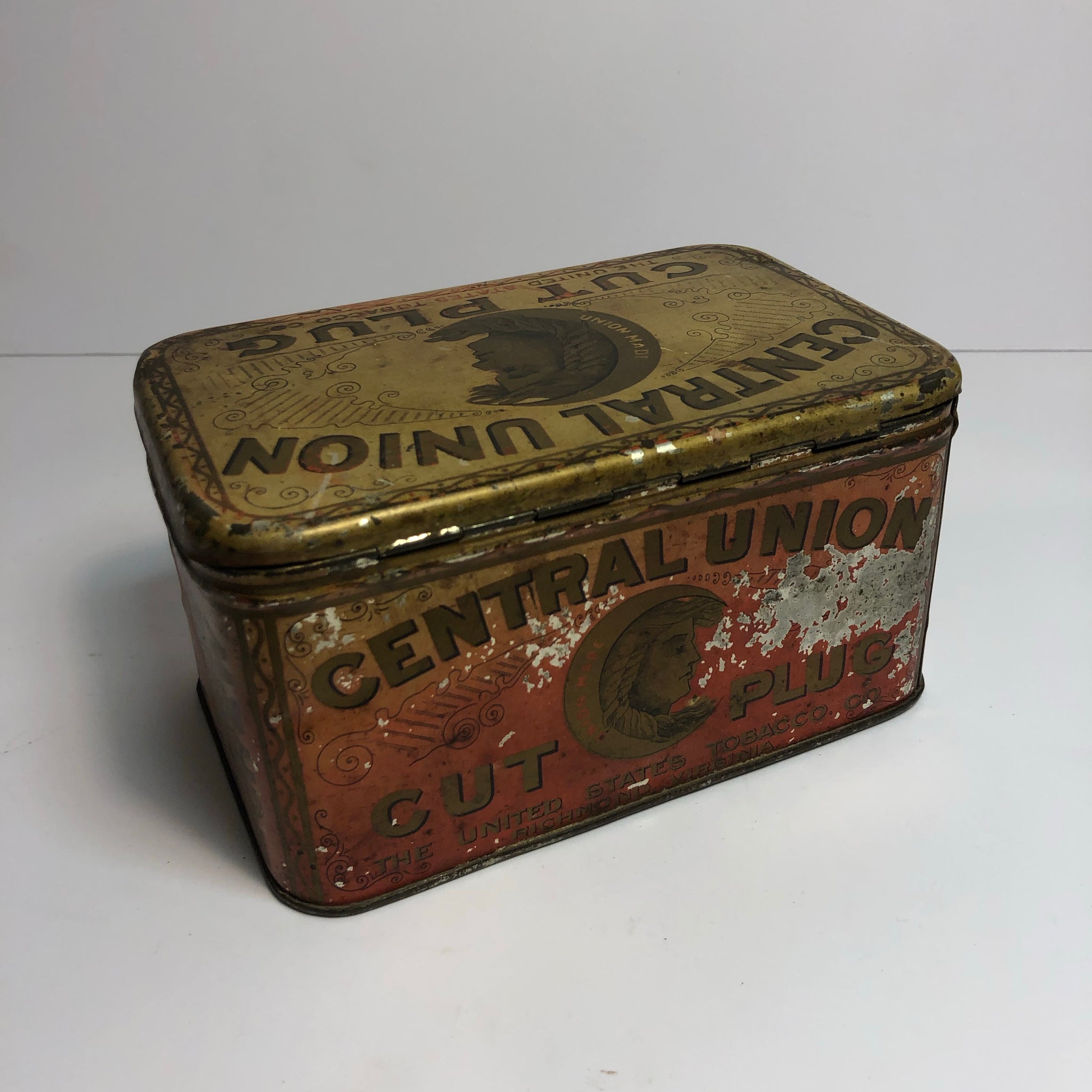 Vintage Central Union Tobacco Tin || EMPTY – TheBoxSF