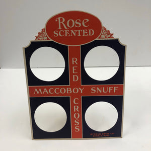 Red Cross Maccoboy Snuff Store Display, Front