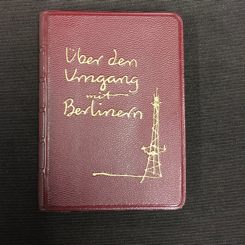 Old Vintage, Uber Den Umgang Mit Berlinern Book, HANS FLEMMING - TheBoxSF