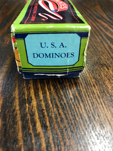 Vintage USA Dominoes Cardboard Box - TheBoxSF