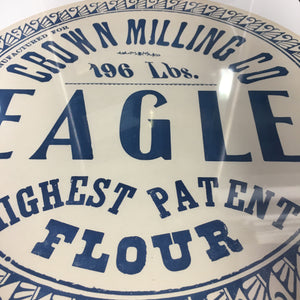 Old Vintage, EAGLE FLOUR Barrel Label, Crown Milling Co. - TheBoxSF
