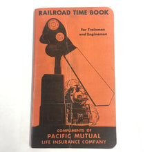 Load image into Gallery viewer, Old Unused RAILROAD TIME BOOK, Train, Life Insurance