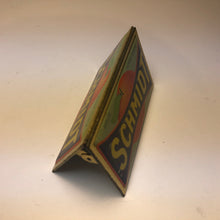Load image into Gallery viewer, Vintage, French Schmidt Orange Advertising Tin