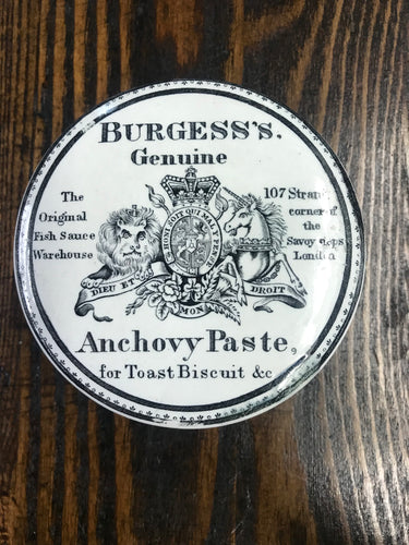 Antique Burgess’s Genuine Anchovy Paste Croc - TheBoxSF
