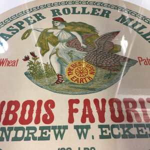 Old Vintage, DUBOIS FAVORITE FLOUR Label, Jasper Roller Mills, Andrew Eckert - TheBoxSF