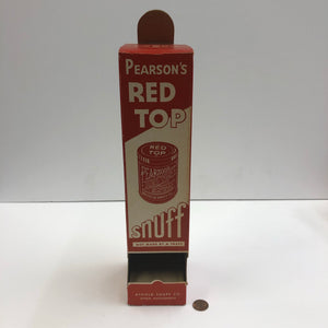 Vintage Person’s Red Top Snuff Tobacco Box