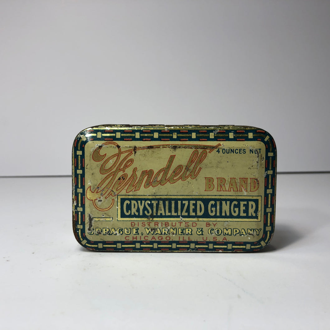 Vintage Ferndel Crystallized Ginger Can