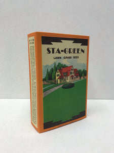 1920's-1930's Sta-Green Grass Seed Cardboard Packaging (No Seeds Included)