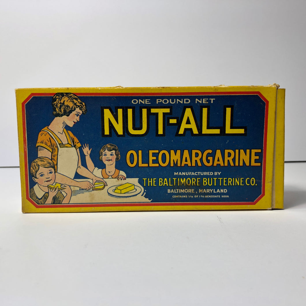 Colorful and Fun Nut-All Oleomargarine Box