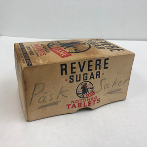Vintage Revere Sugar Cane Tablets Package Box